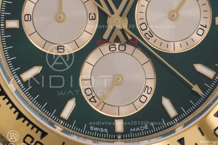 SmoothTexture V6 YG 2025 Dial Green Daytona 1:1 126508 Edition Best YG Bracelet QF QF4131 Weight) on (Gain 493 0523